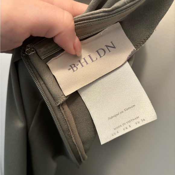 BHLDN Ruby twist halter satin gown - Picture 3 of 4